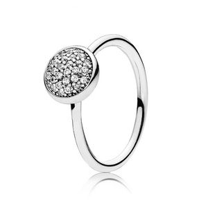 Pandora Dazzling Droplets Ring, size 52.